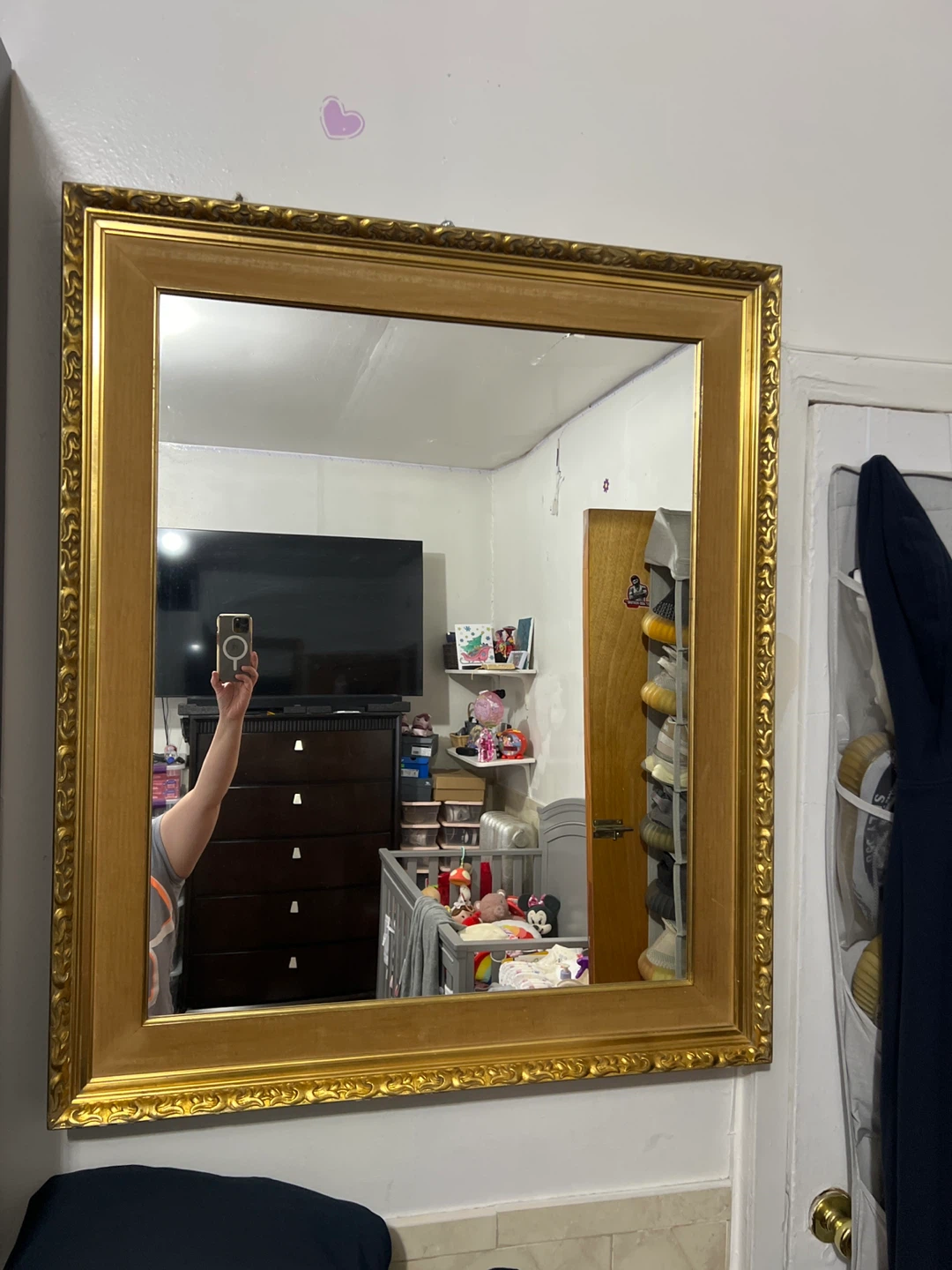 Gold Framed Wall Mirror - photo 2