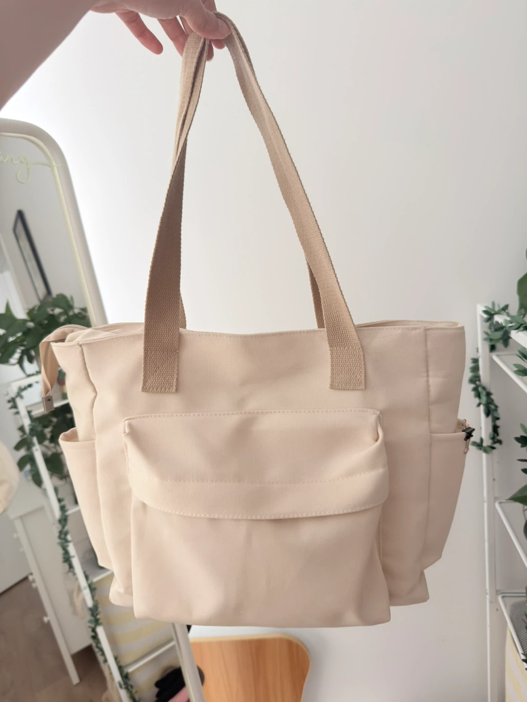 Beige Canvas Tote Bag 🥕 - photo 2