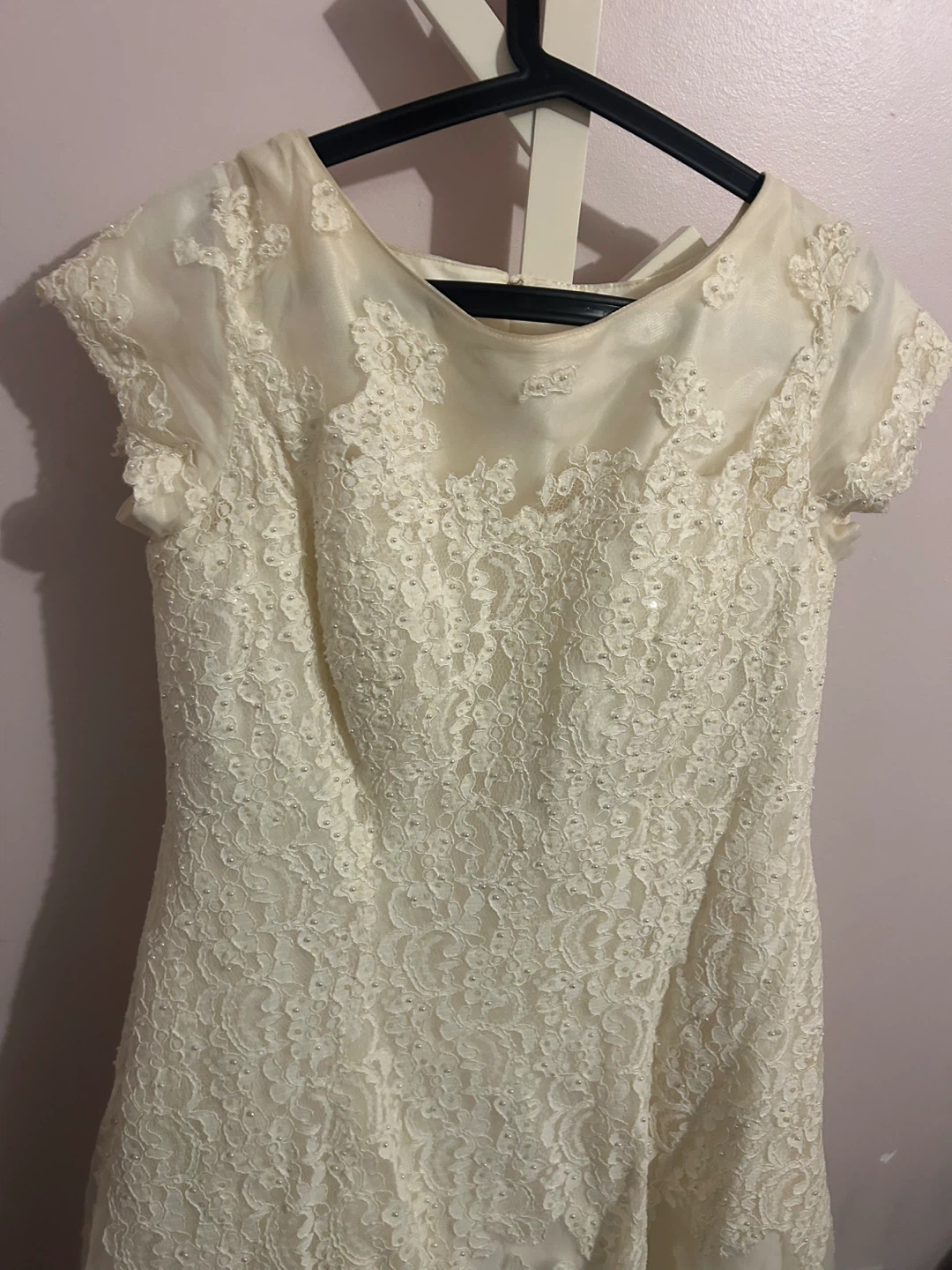 Oleg Cassini Ivory Dress - Size 16W