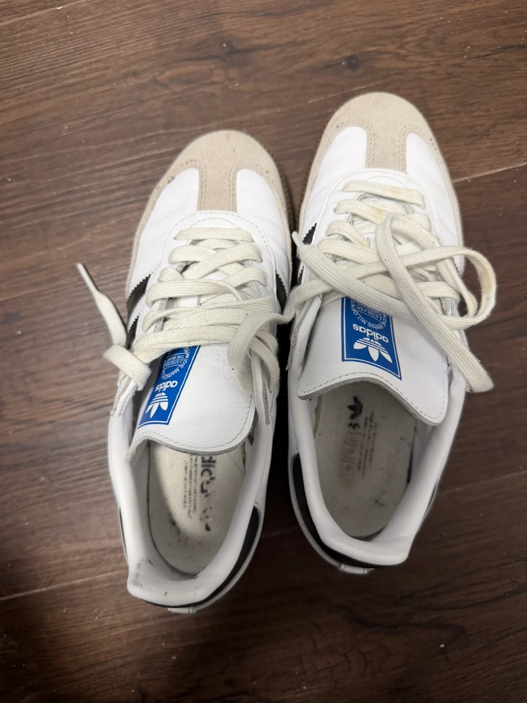 Adidas Samba White Sneakers - Size 6.5