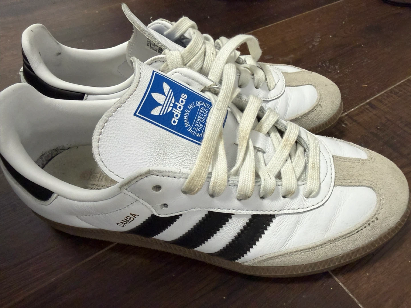 Adidas Samba White Sneakers - Size 6.5 - photo 2