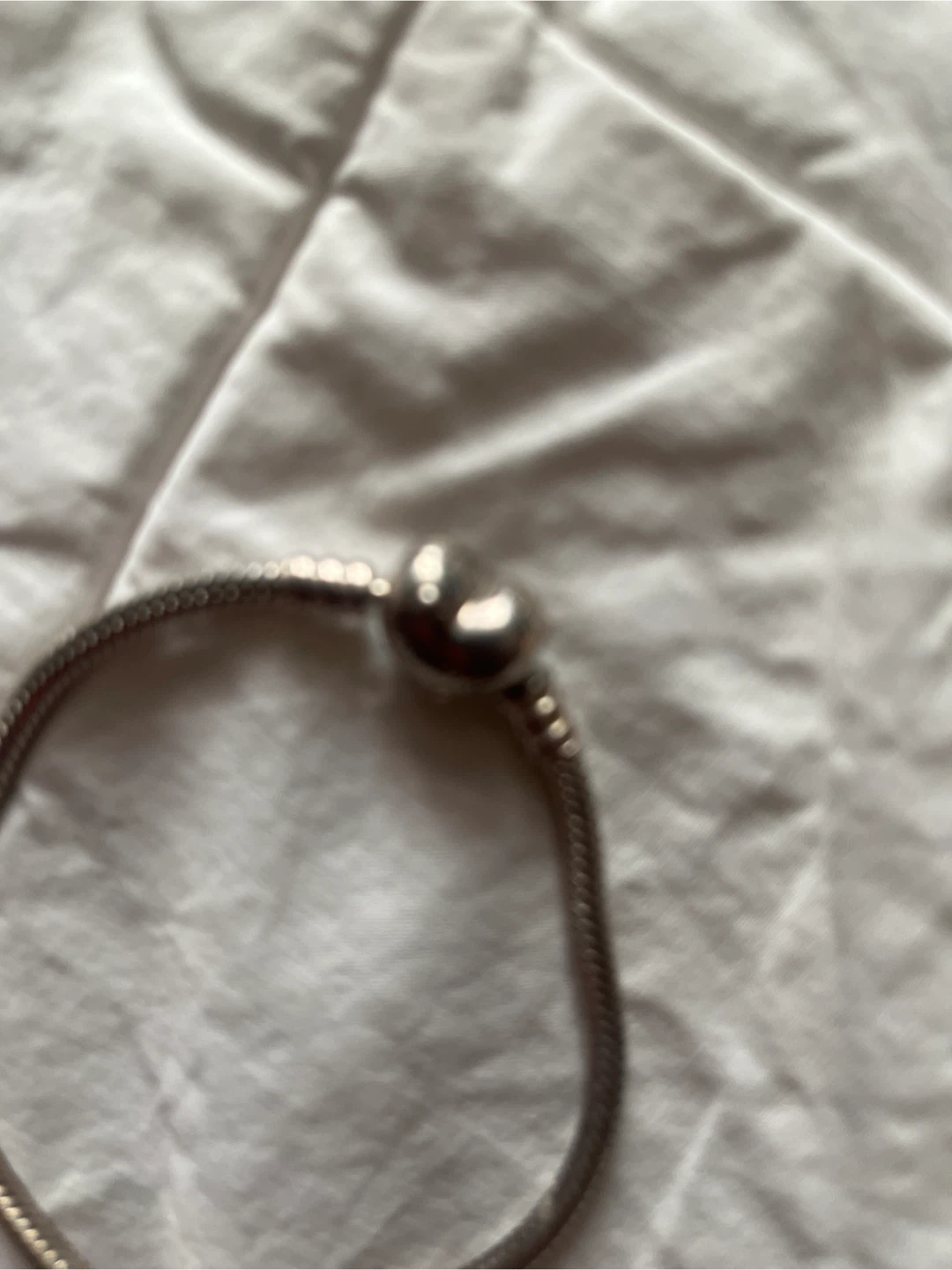 Pandora Silver Bracelet with Heart Clasp - photo 2