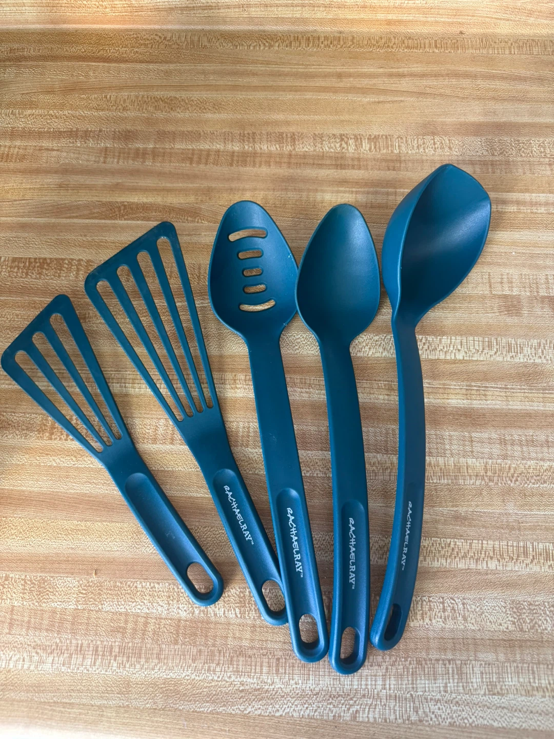 Rachael Ray 5-Piece Kitchen Utensil Set - Teal