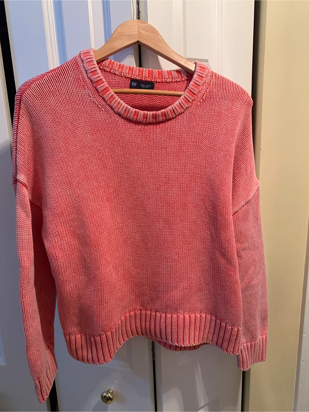 GAP Red Cotton Blend Sweater