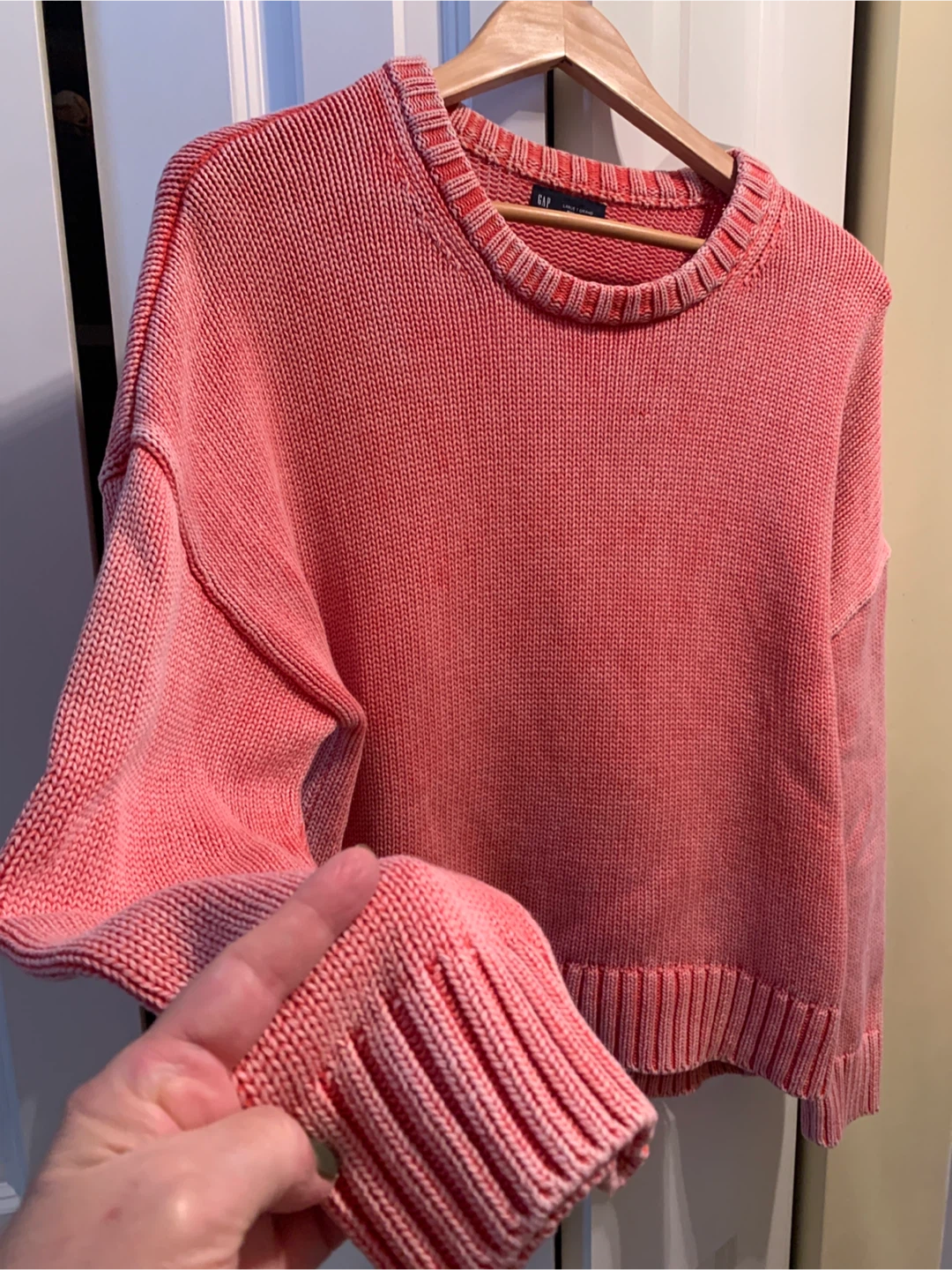 GAP Red Cotton Blend Sweater - photo 4