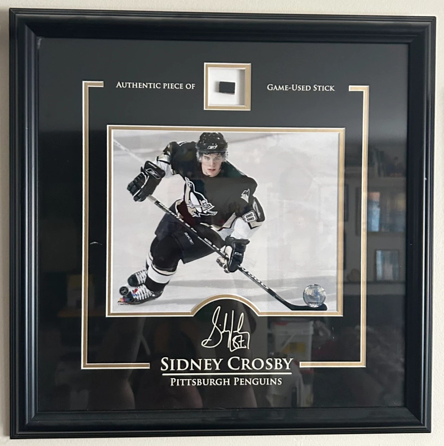 Sidney Crosby Framed Game-Used Stick