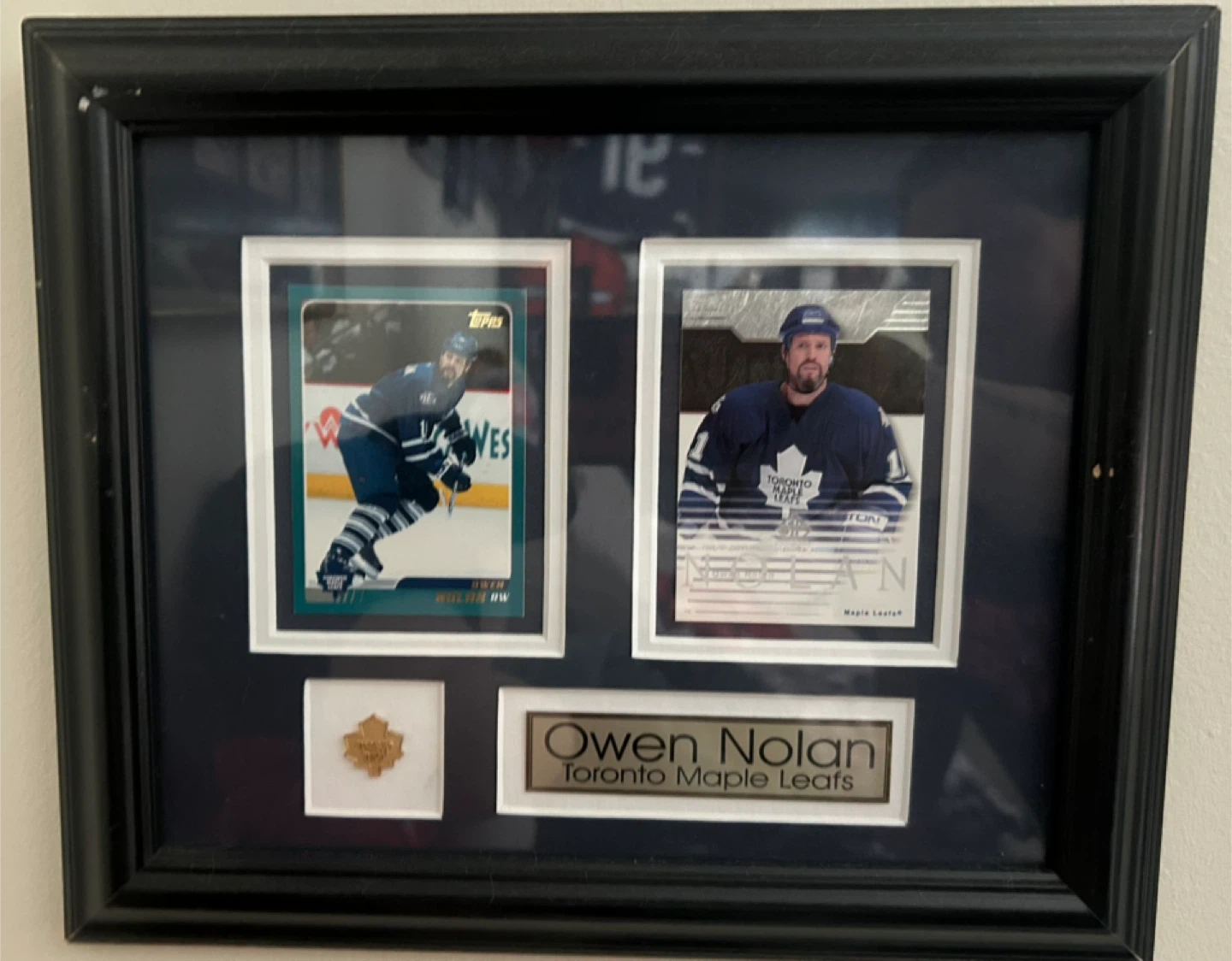 Owen Nolan Toronto Maple Leafs Framed Cards