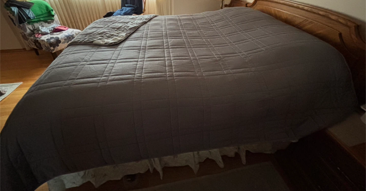 King Size 15lb Weighted Blanket – Cooling & Plush - photo 2