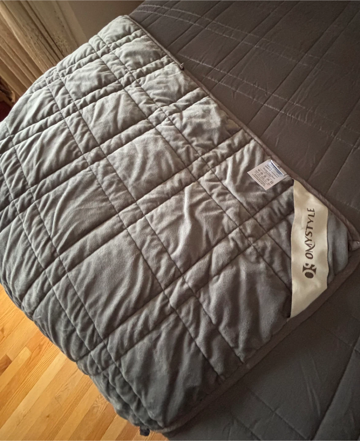King Size 15lb Weighted Blanket – Cooling & Plush - photo 3