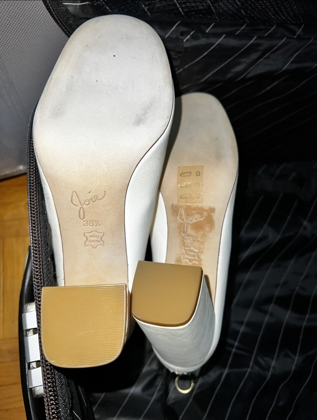 Joie White Leather Heeled Ankle Boots - Size 38.5 - photo 5