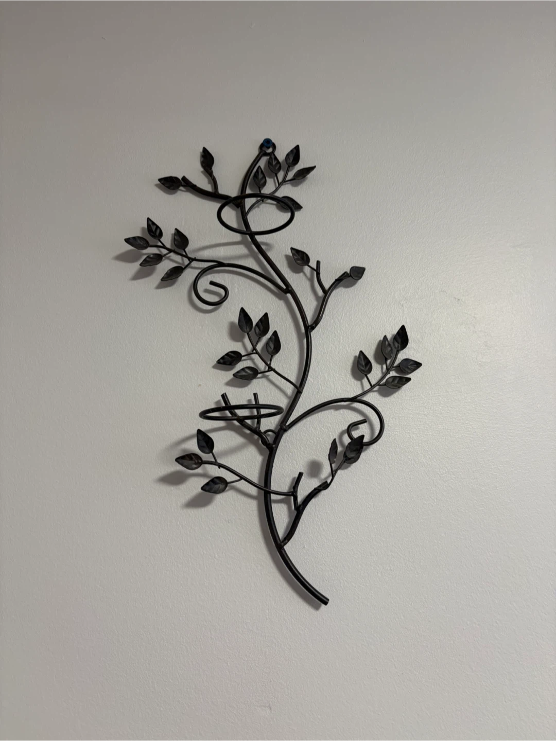 Metal Leaf tea light holder Wall Decor (2)