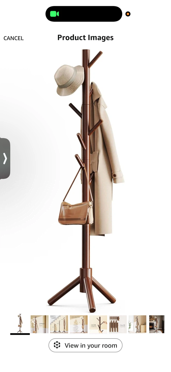 Wooden Coat Rack Stand