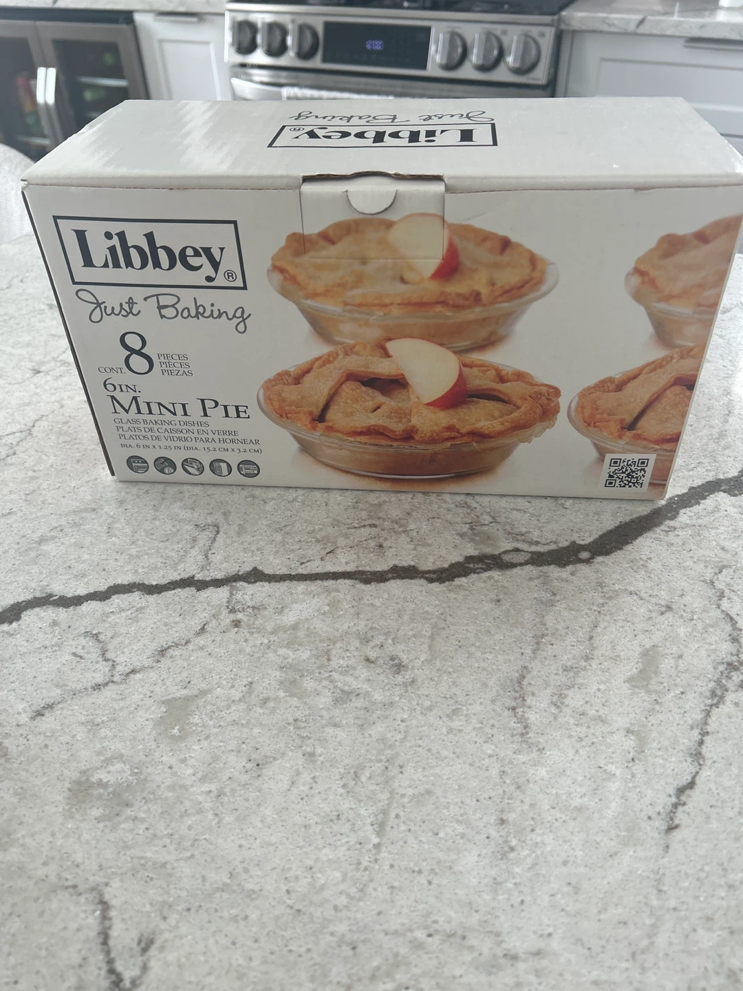 Libbey Just Baking 8-Piece 6-inch Mini Pie Dishes