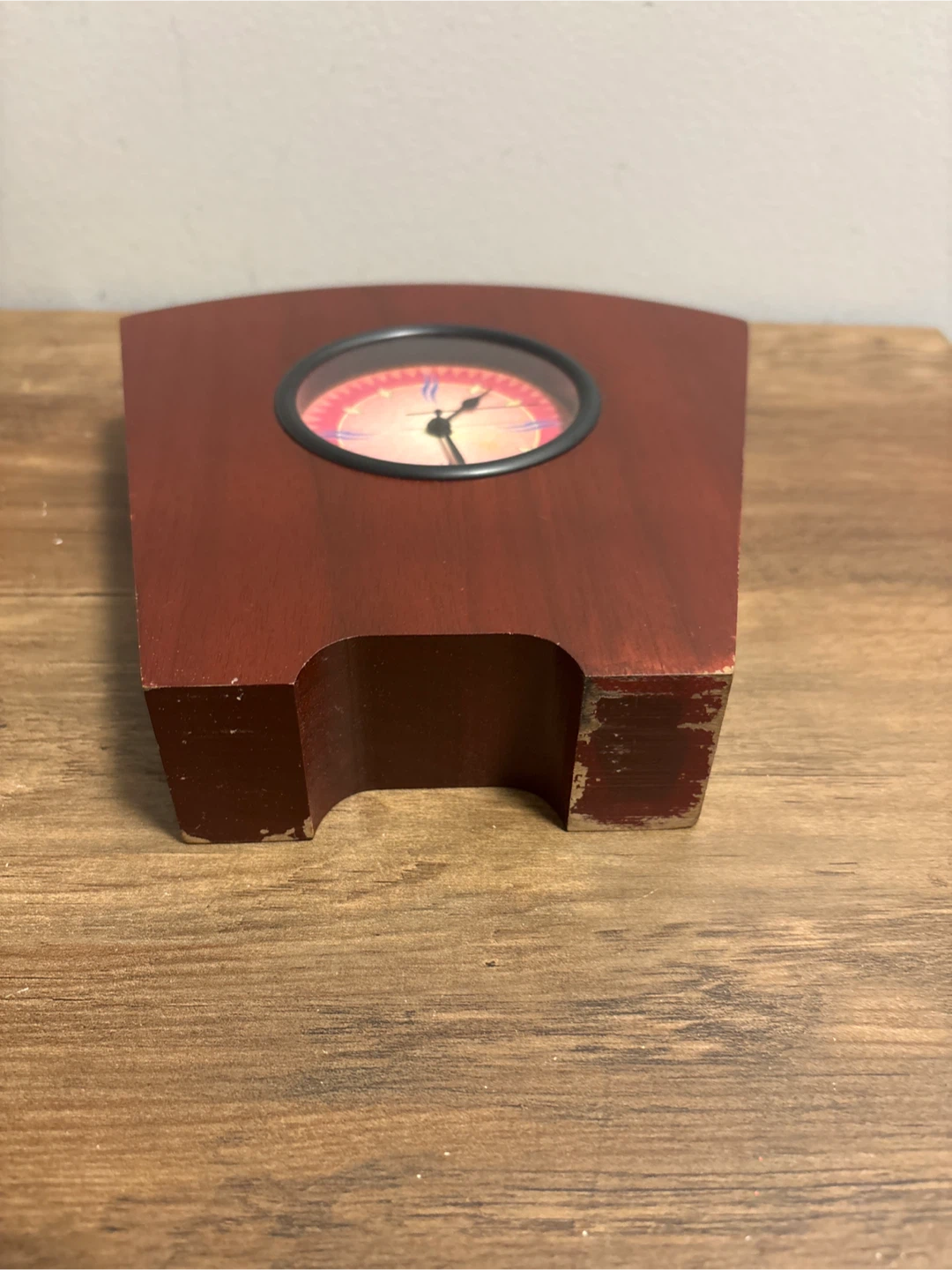 Vintage Wooden Tabletop Clock - photo 3