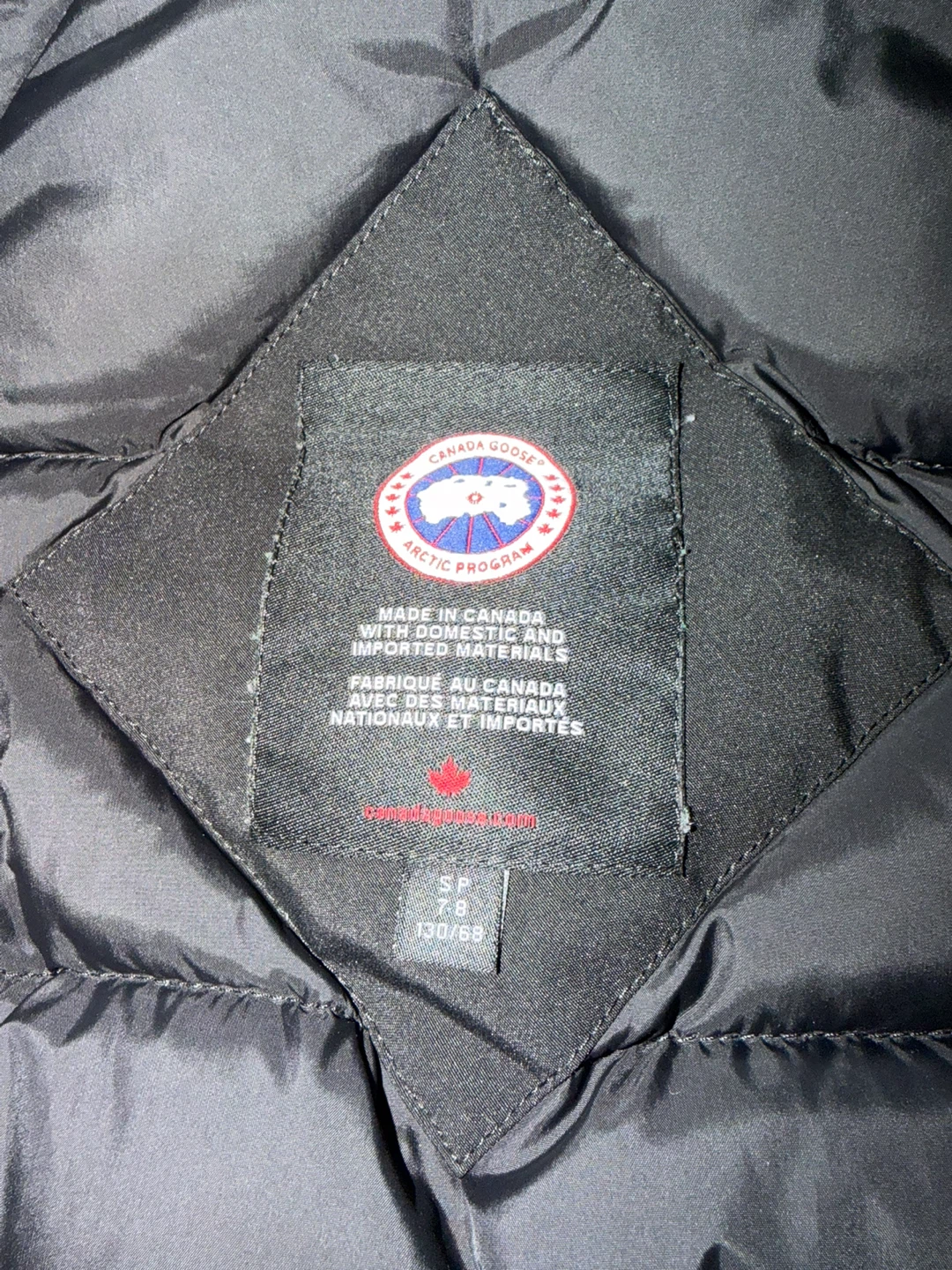 Kids Canada Goose Jacket - Black, Size S 7-8 - photo 2