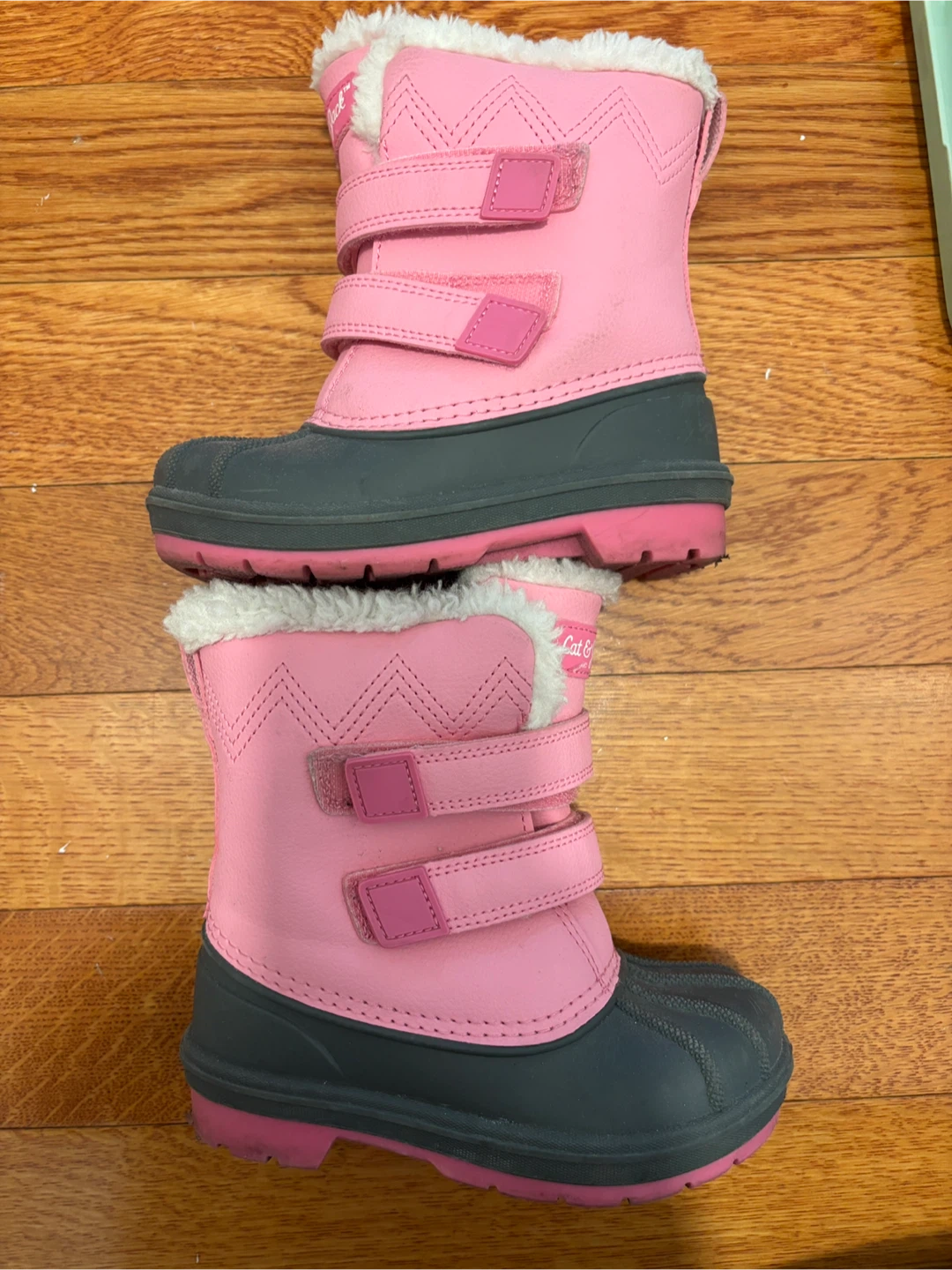 Cat & Jack Pink Winter Boots size 9