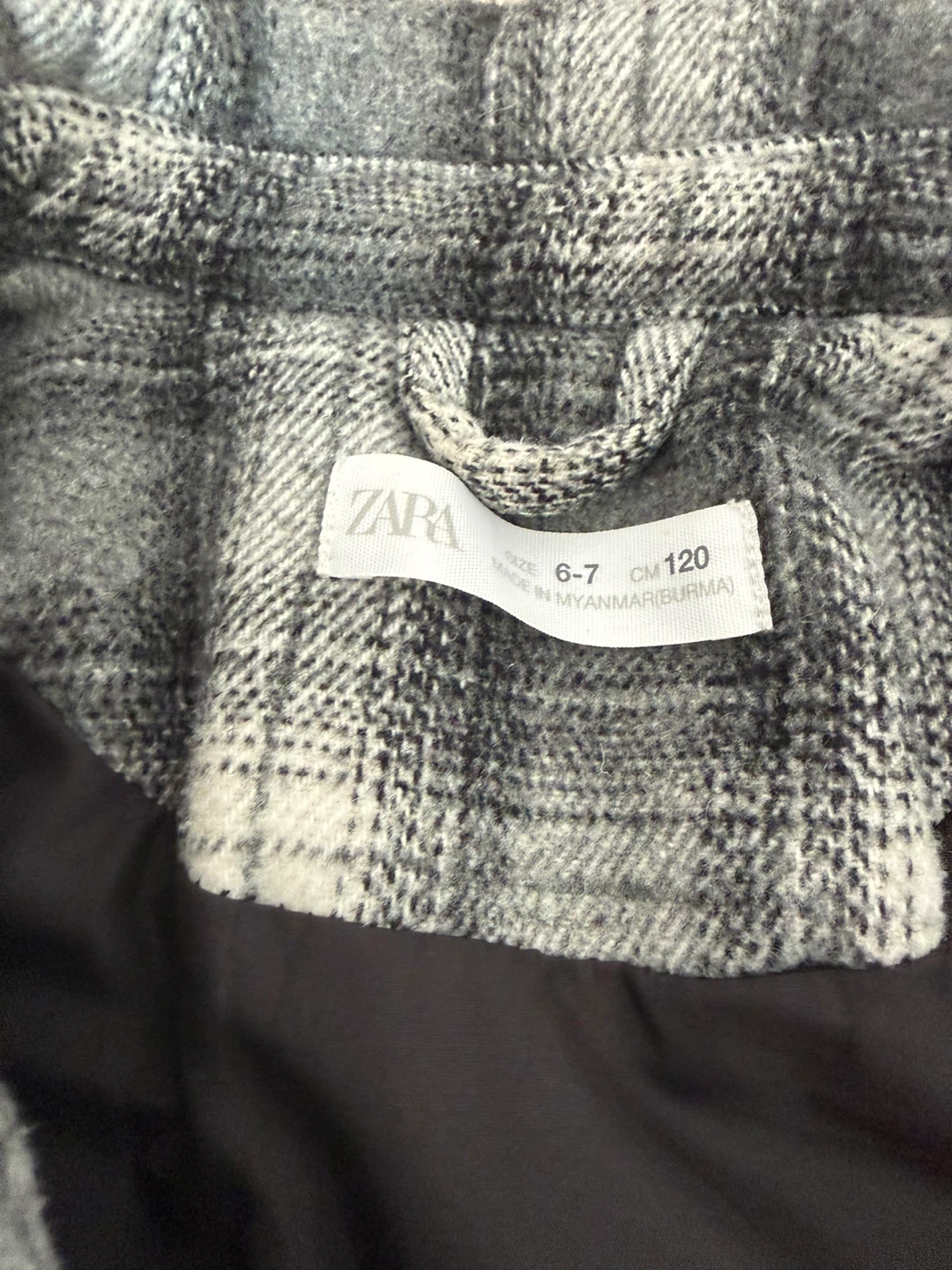 Zara Kids Plaid Shirt very thick - Size 6-7 - photo 2