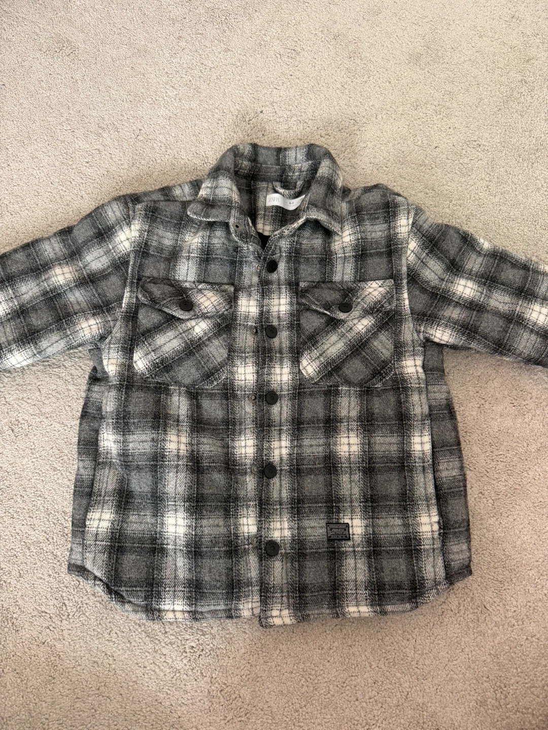 Zara Kids Plaid Shirt very thick - Size 6-7