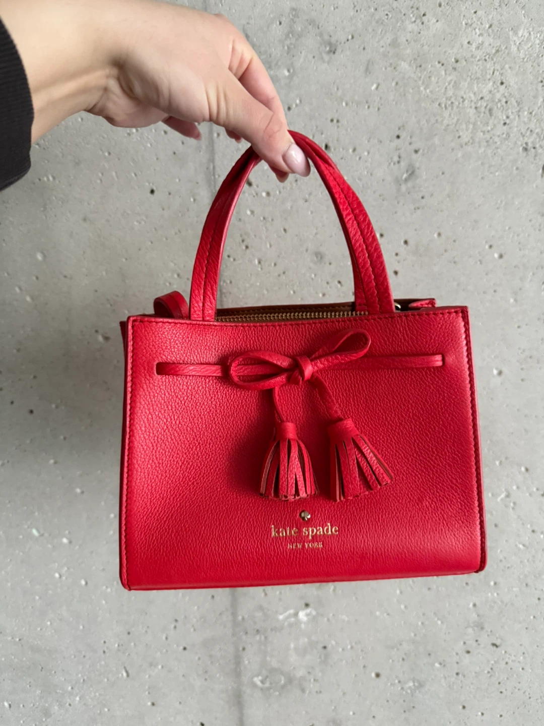Kate Spade Red Leather Satchel