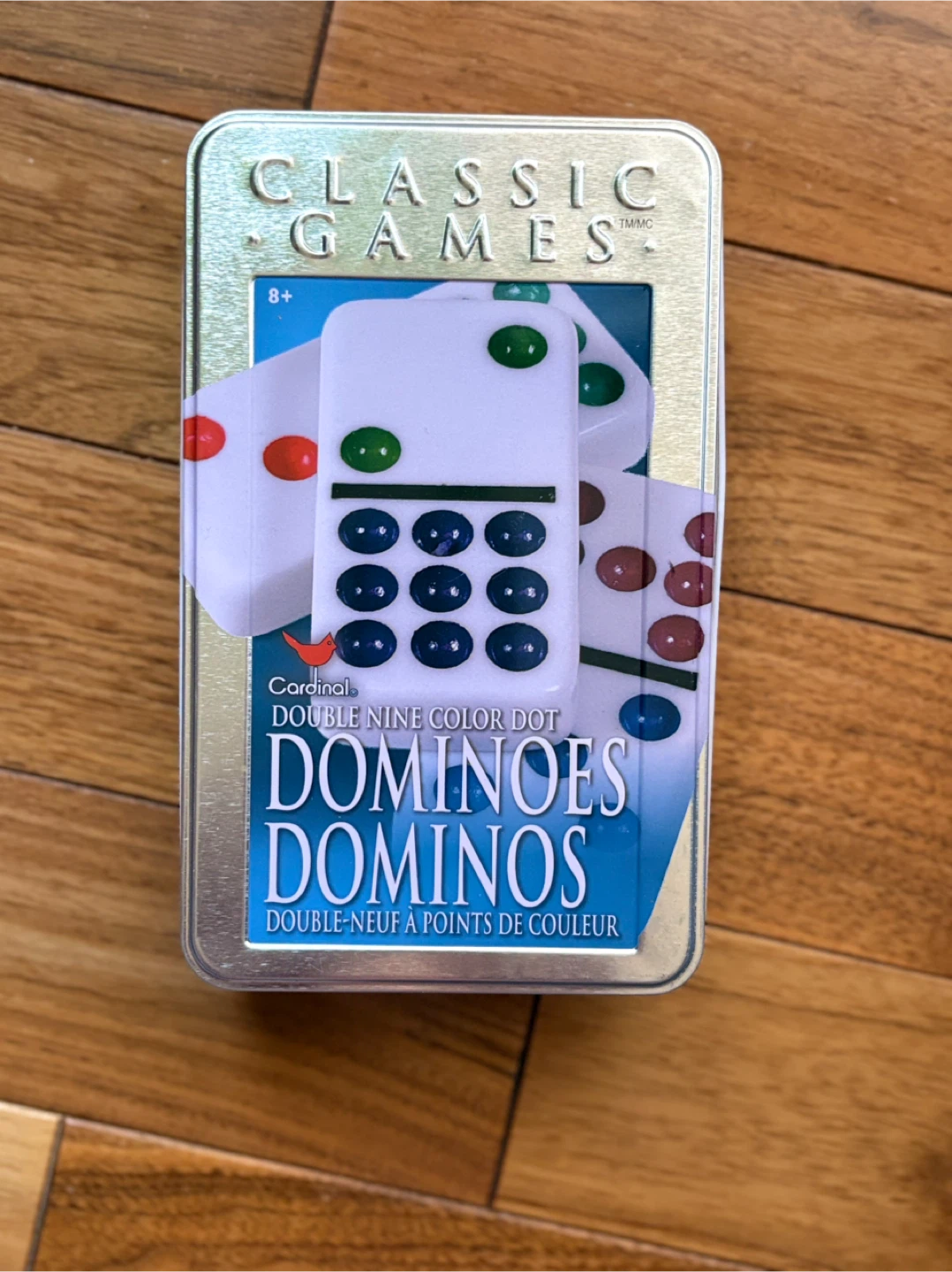 Cardinal Double Nine Color Dot Dominoes