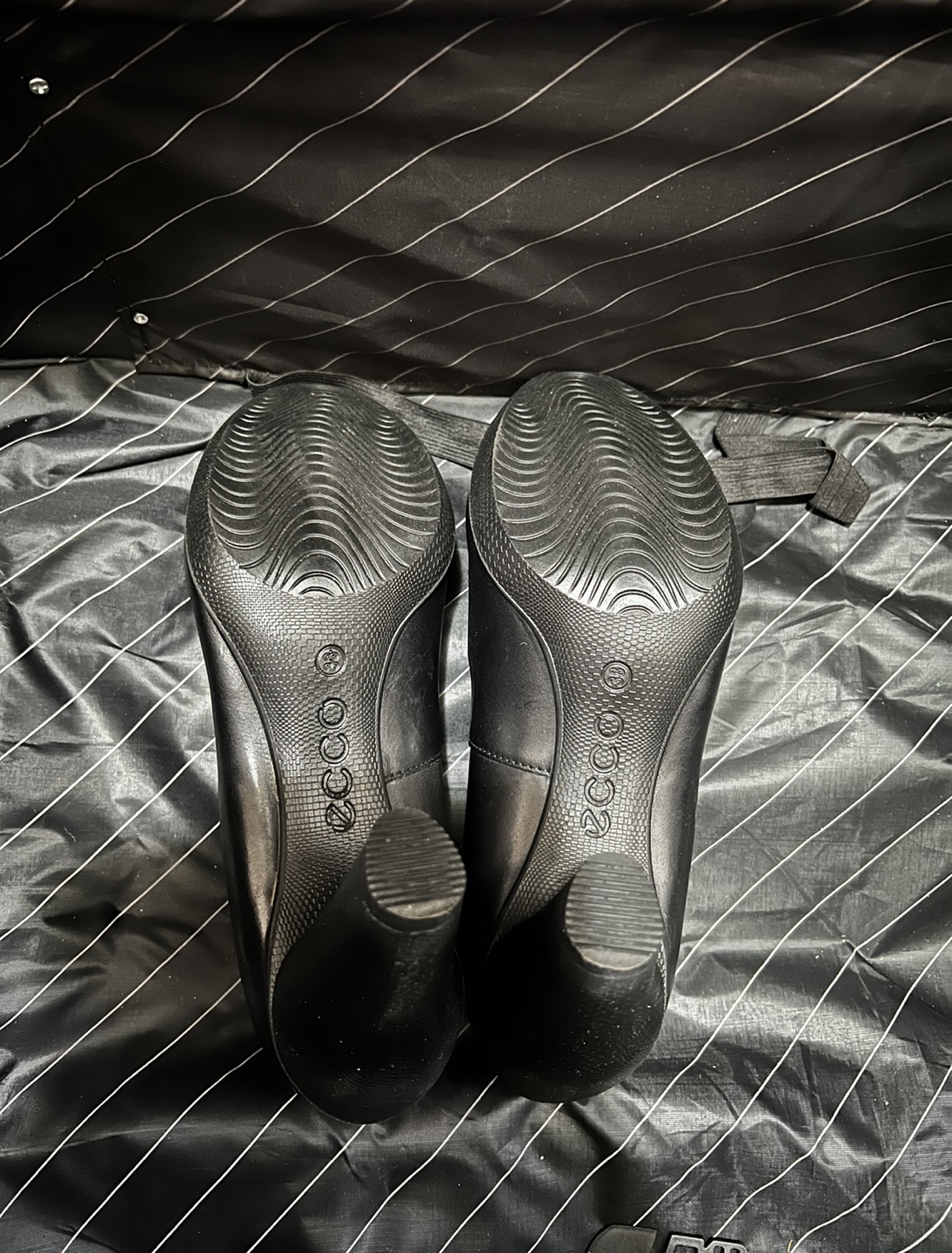 Brand New-Ecco Black Leather Heeled Pumps - Size 38 - photo 3