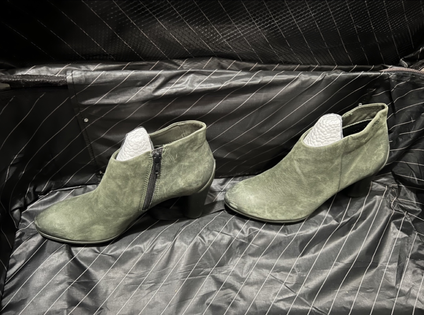 Brand New-Ecco Green Suede Ankle Boots - Size 37 - photo 2