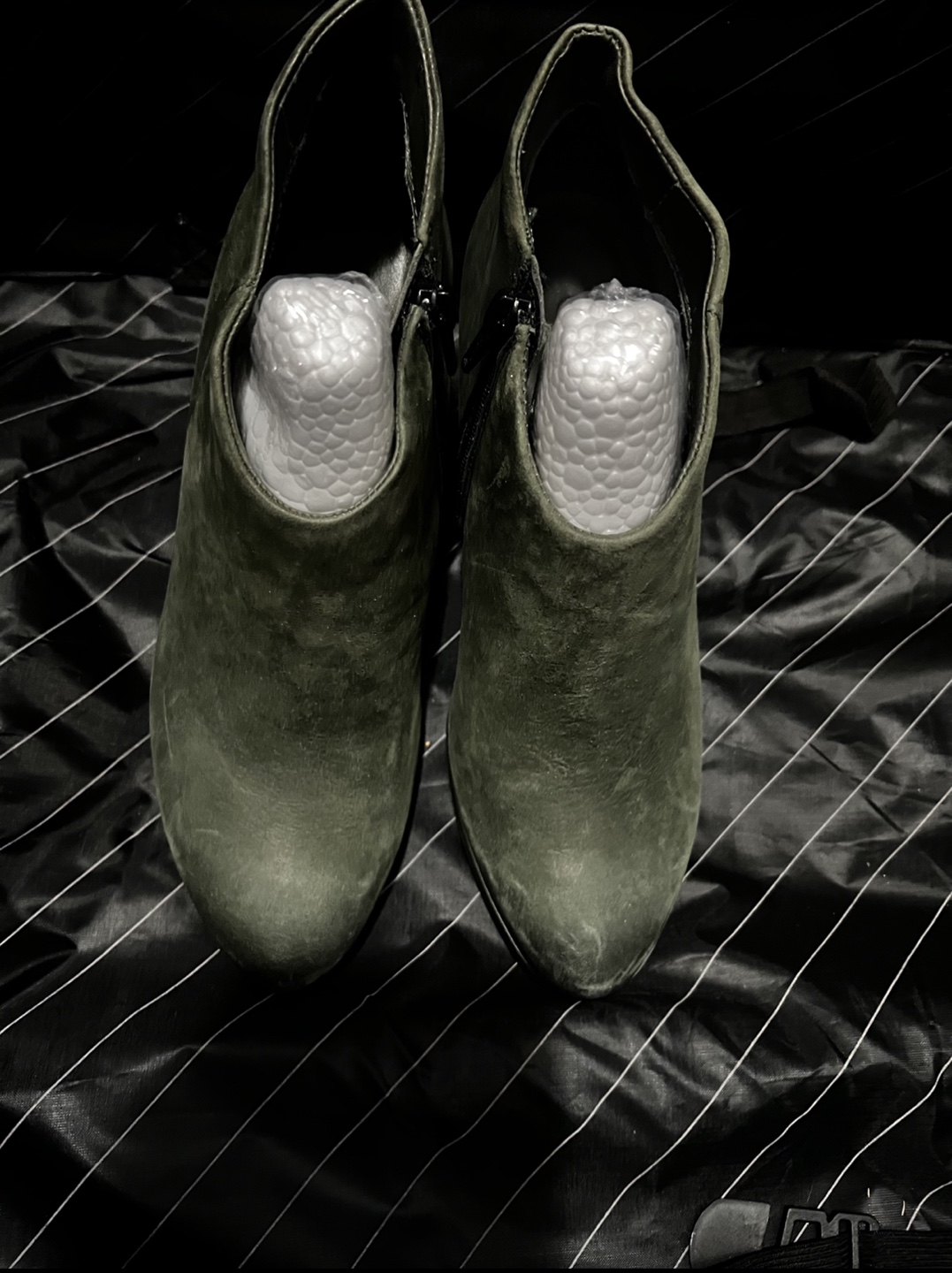 Brand New-Ecco Green Suede Ankle Boots - Size 37