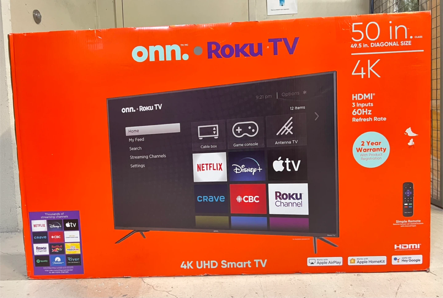 Onn Roku TV – 50” UHD 4K - photo 4