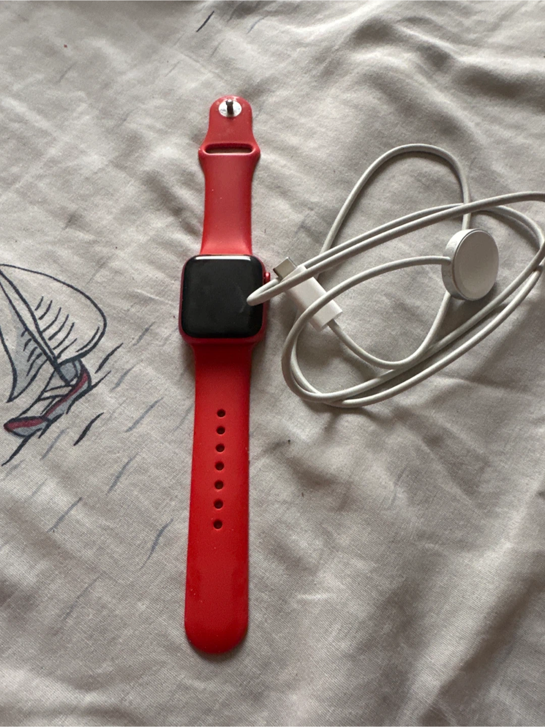 Apple Watch Red with Charger