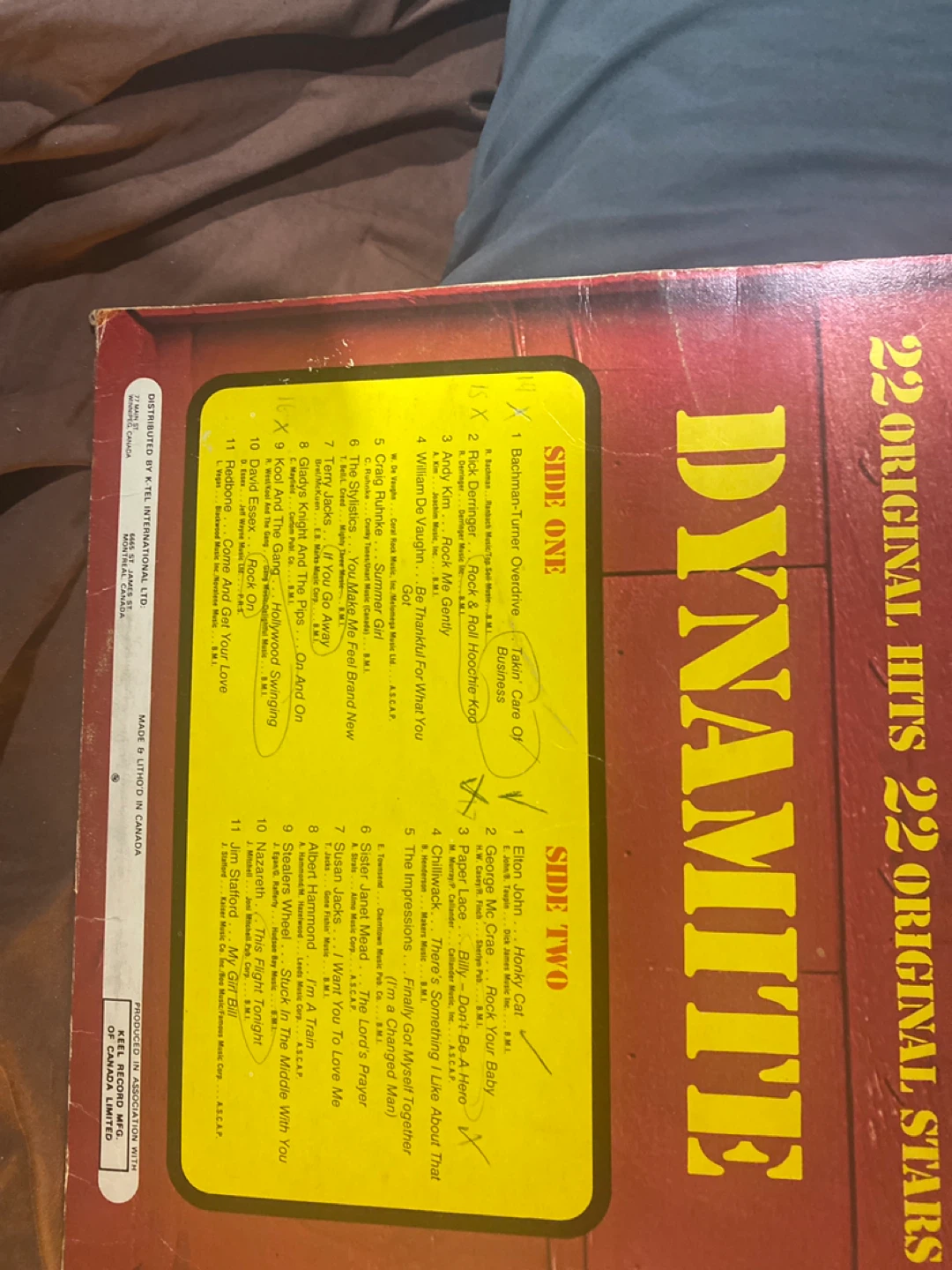 Dynamite - 22 Original Hits Vinyl Record - photo 2