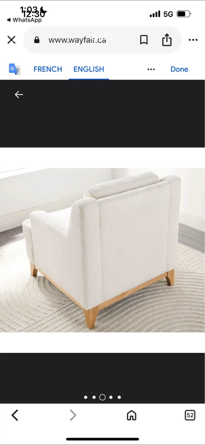 New Chatav upholstered accent chair - photo 5