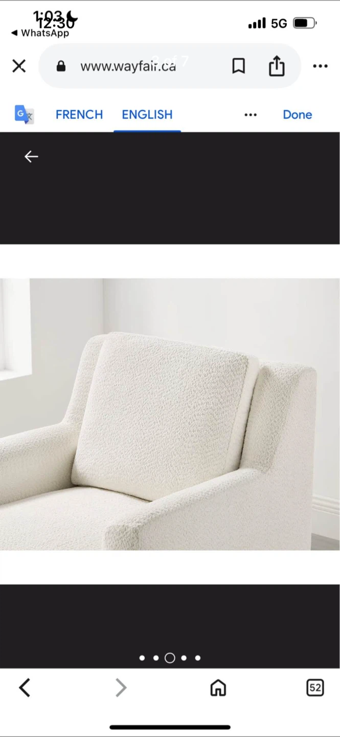 New Chatav upholstered accent chair - photo 3