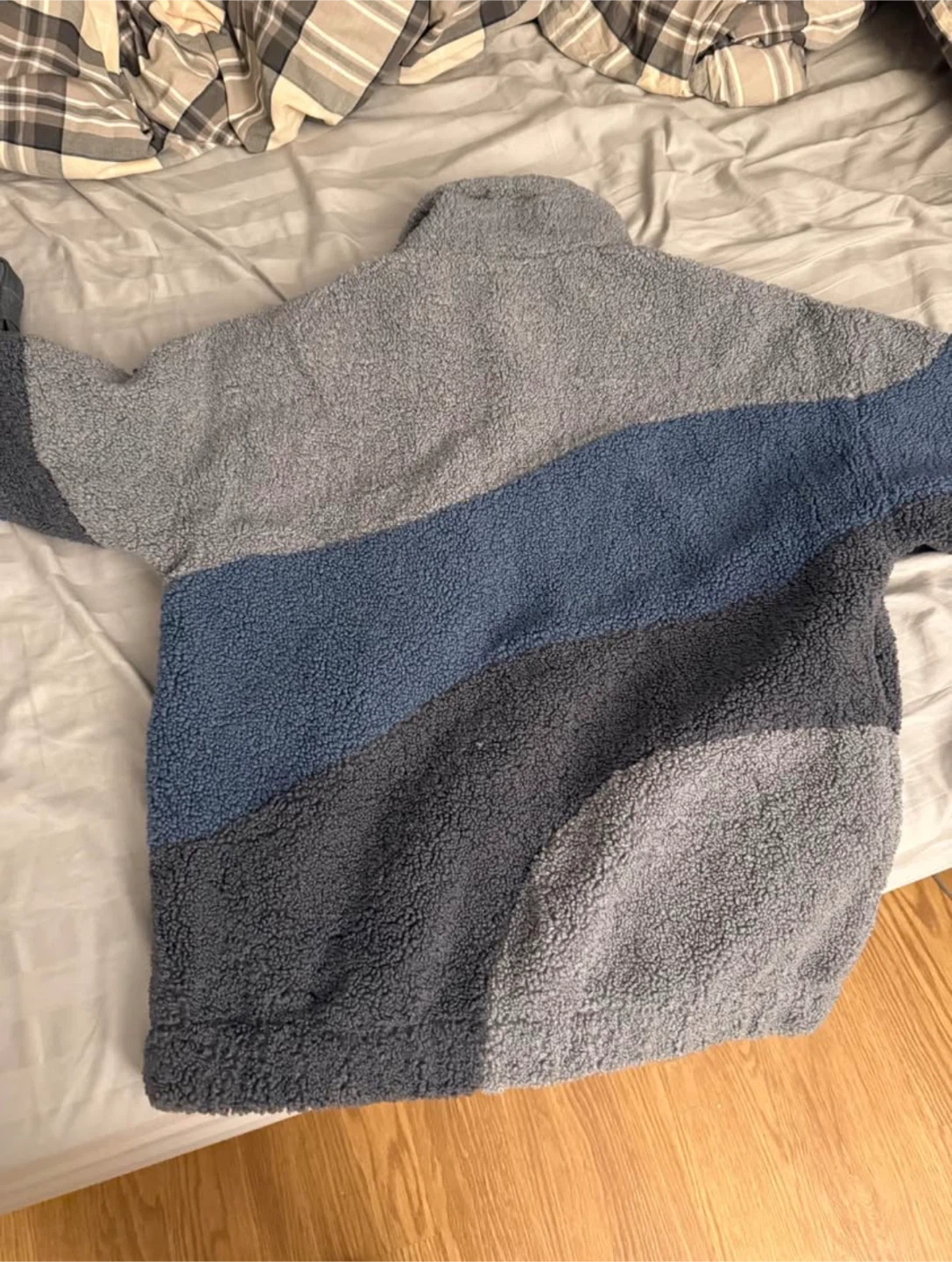 Fleece Jacket - Blue & Gray - photo 2