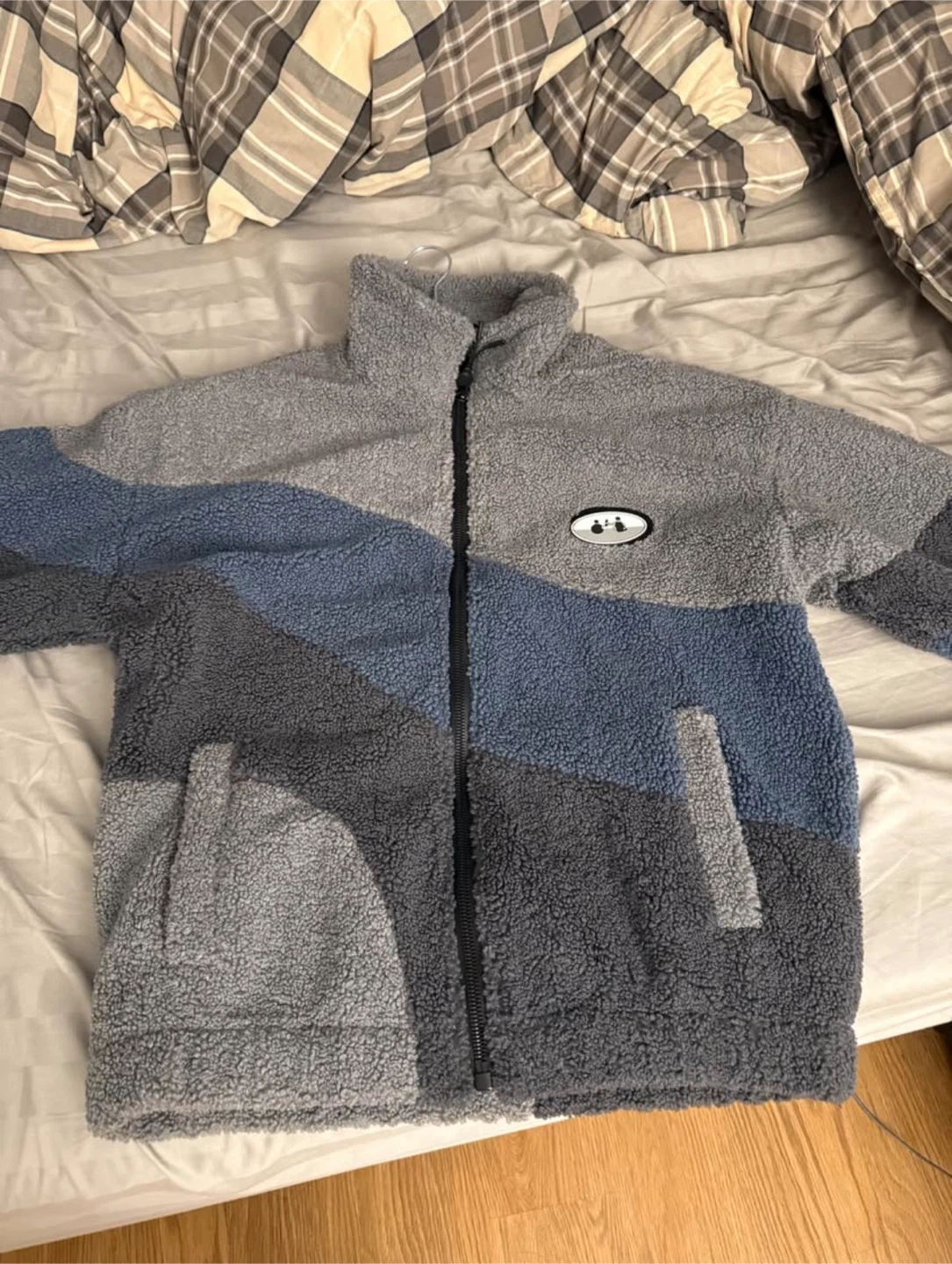 Fleece Jacket - Blue & Gray