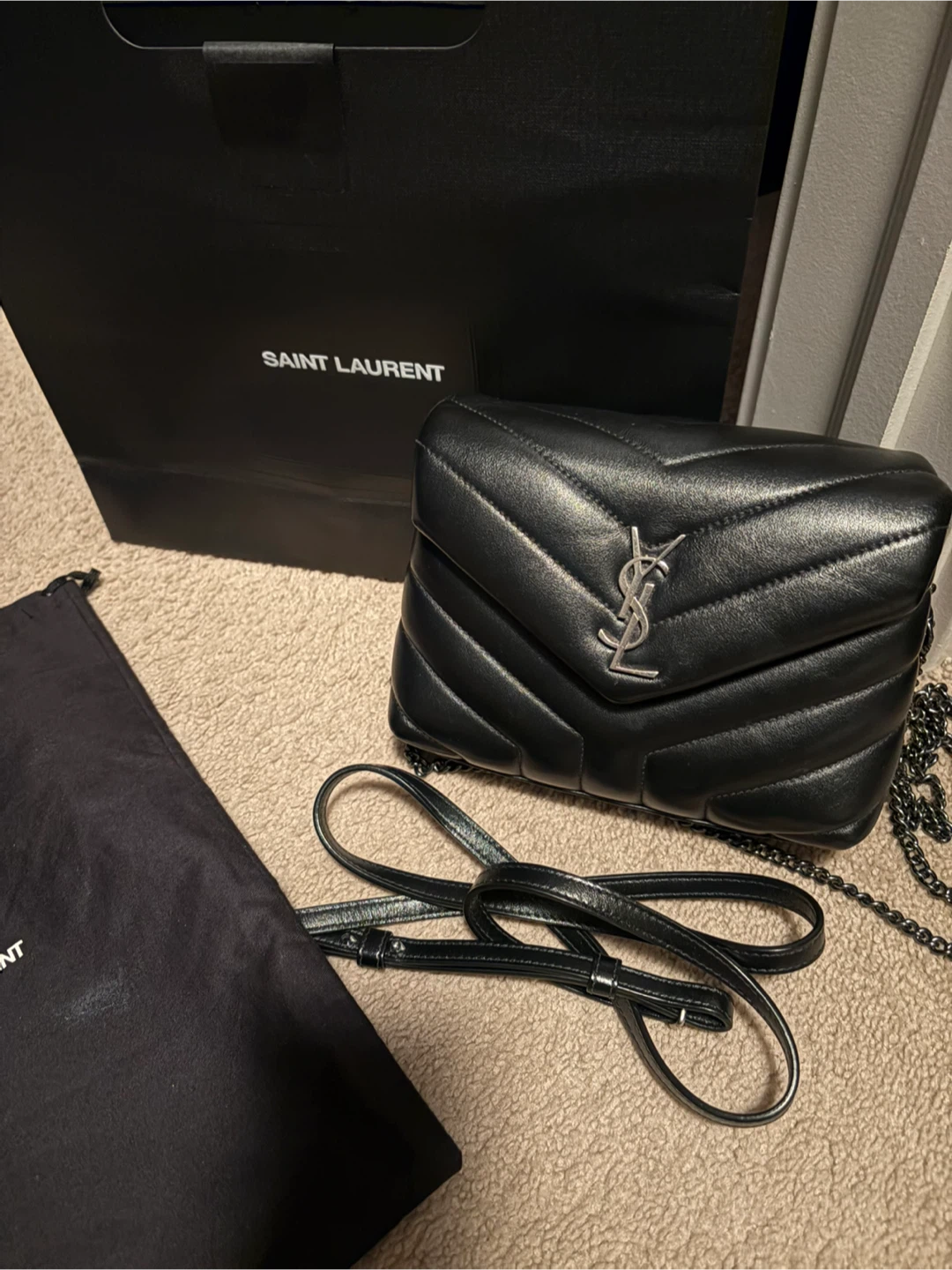 Ysl LouLou Toy Bag - Black