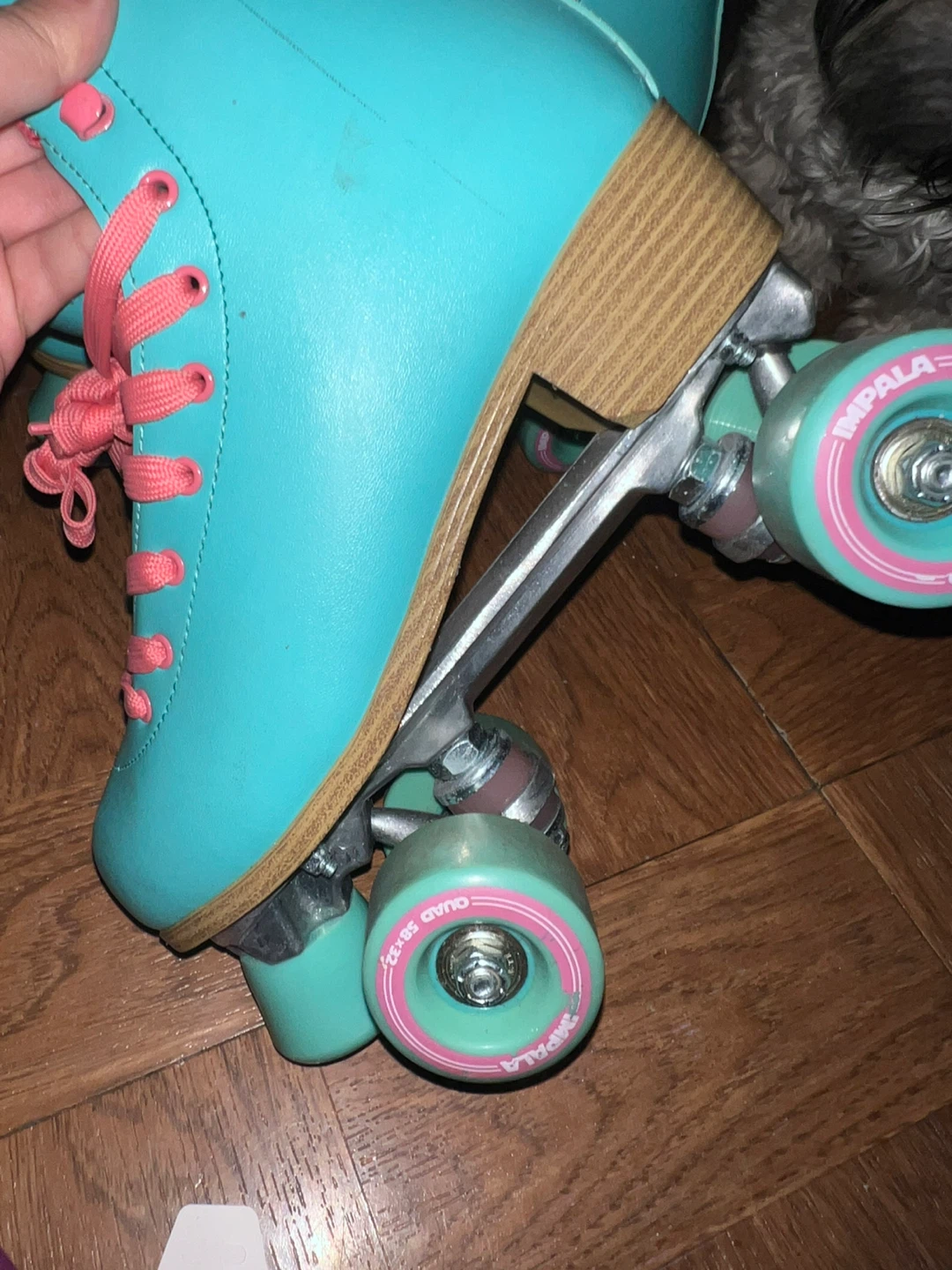 Impala Rollerskates - Aqua/Pink - US Size 8 🥕 - photo 3