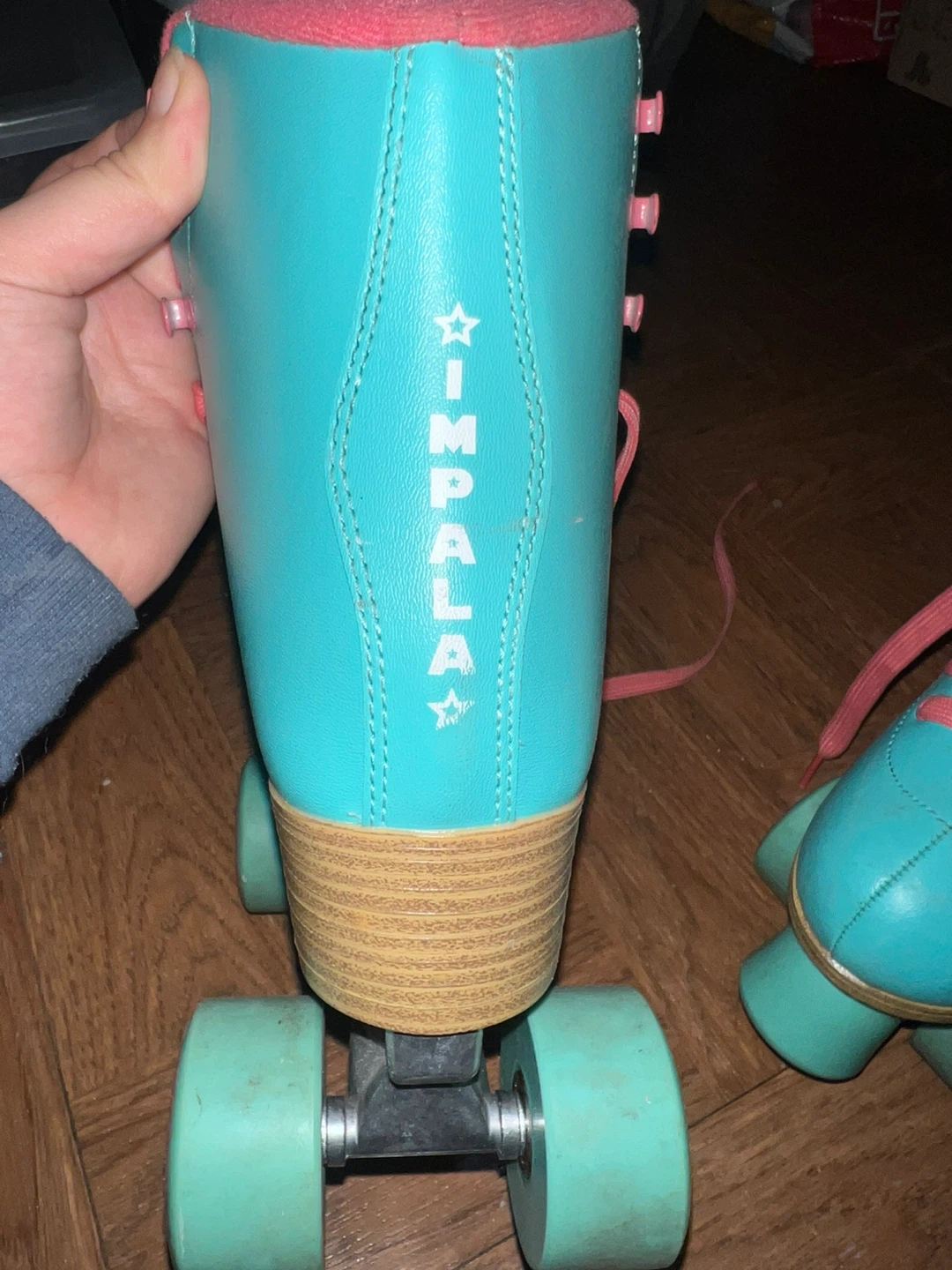 Impala Rollerskates - Aqua/Pink - US Size 8 🥕 - photo 5