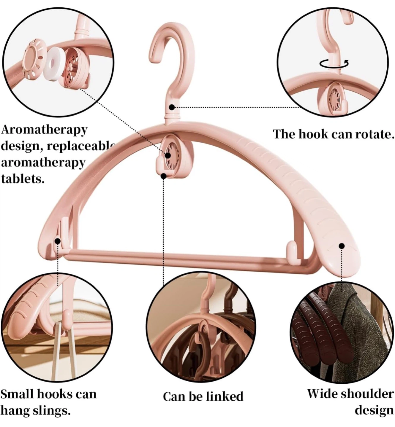 Pink Aromatherapy Clothes Hangers (20pcs) - photo 3