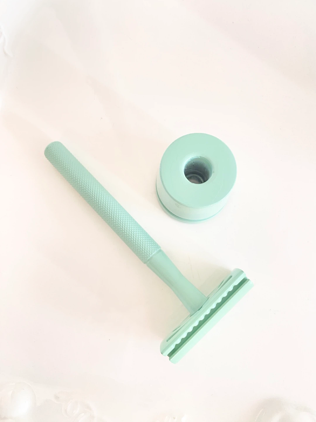 Mint Green shaving Razor with Stand - photo 2