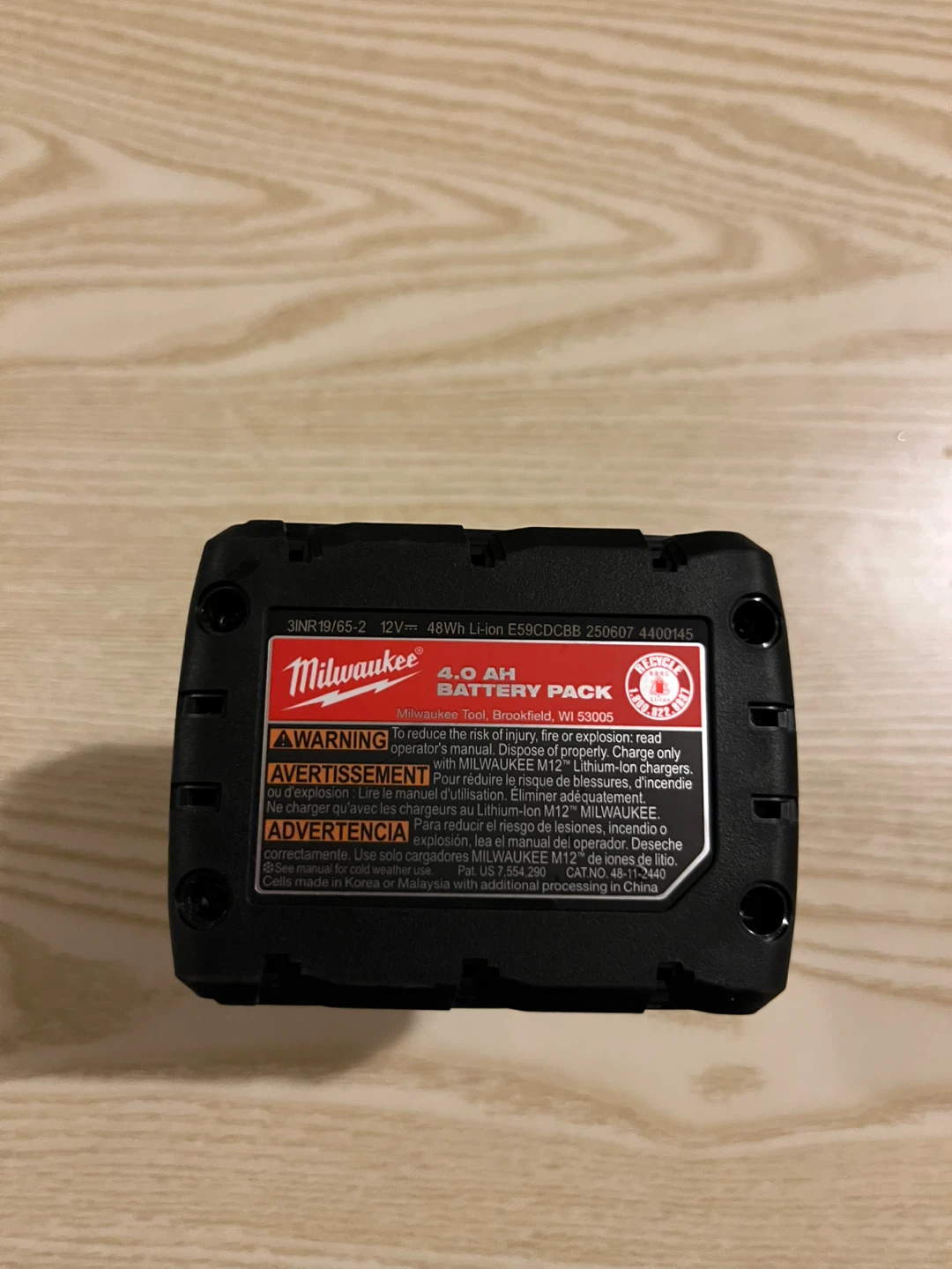 Milwaukee M12 REDLITHIUM XC4.0 Battery Pack - photo 2