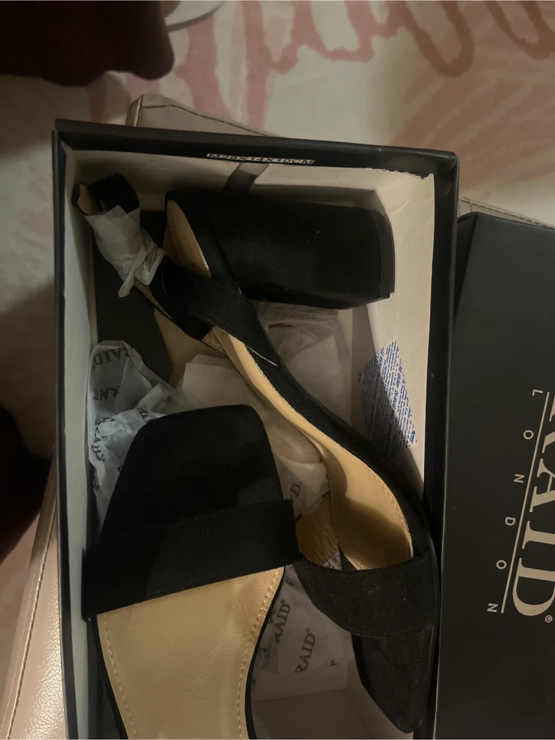 Raid London Wide Fit Wink Heeled Sandals - Black, UK 6 - photo 2