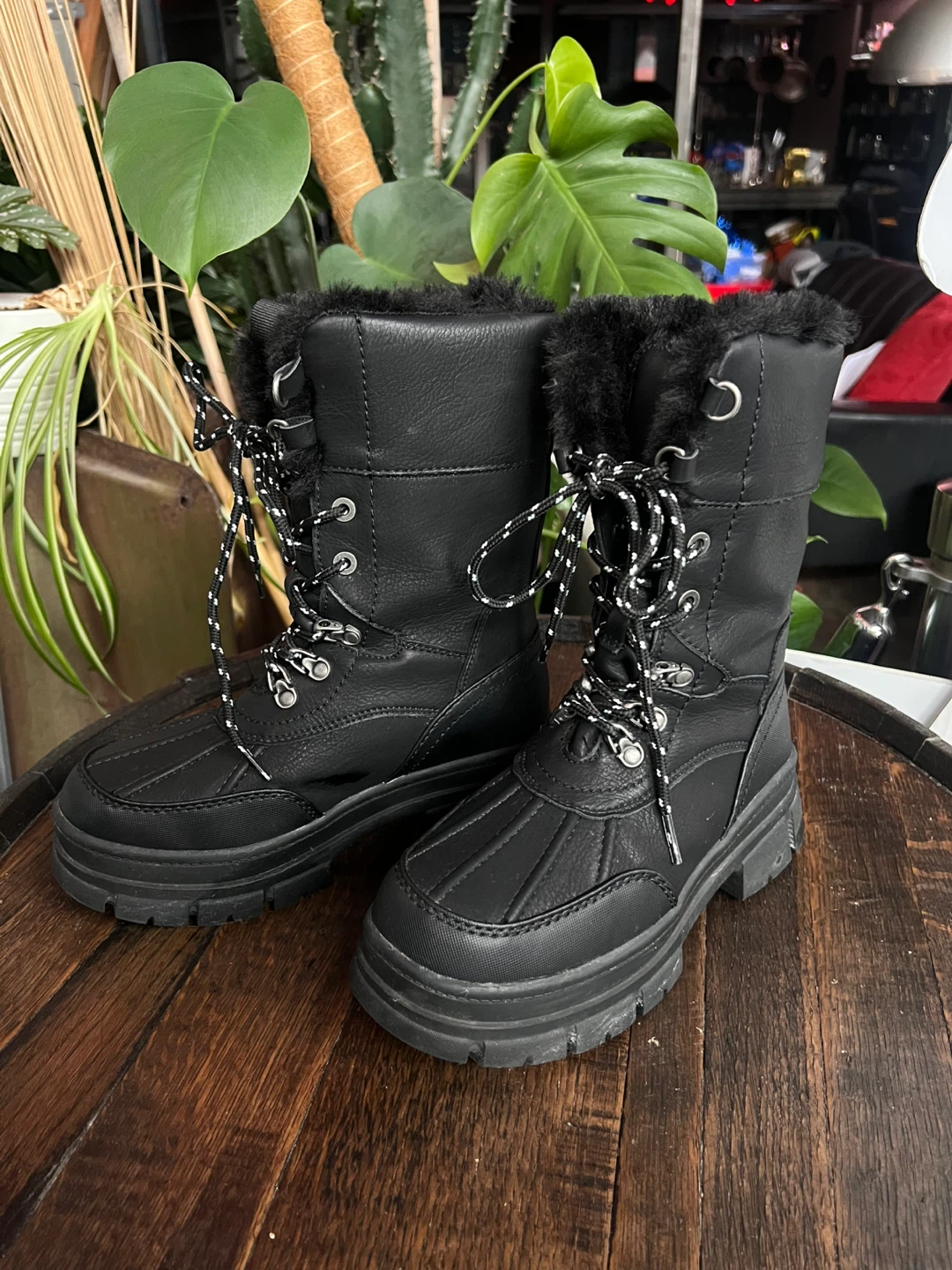 Black Winter Boots Call it Spring