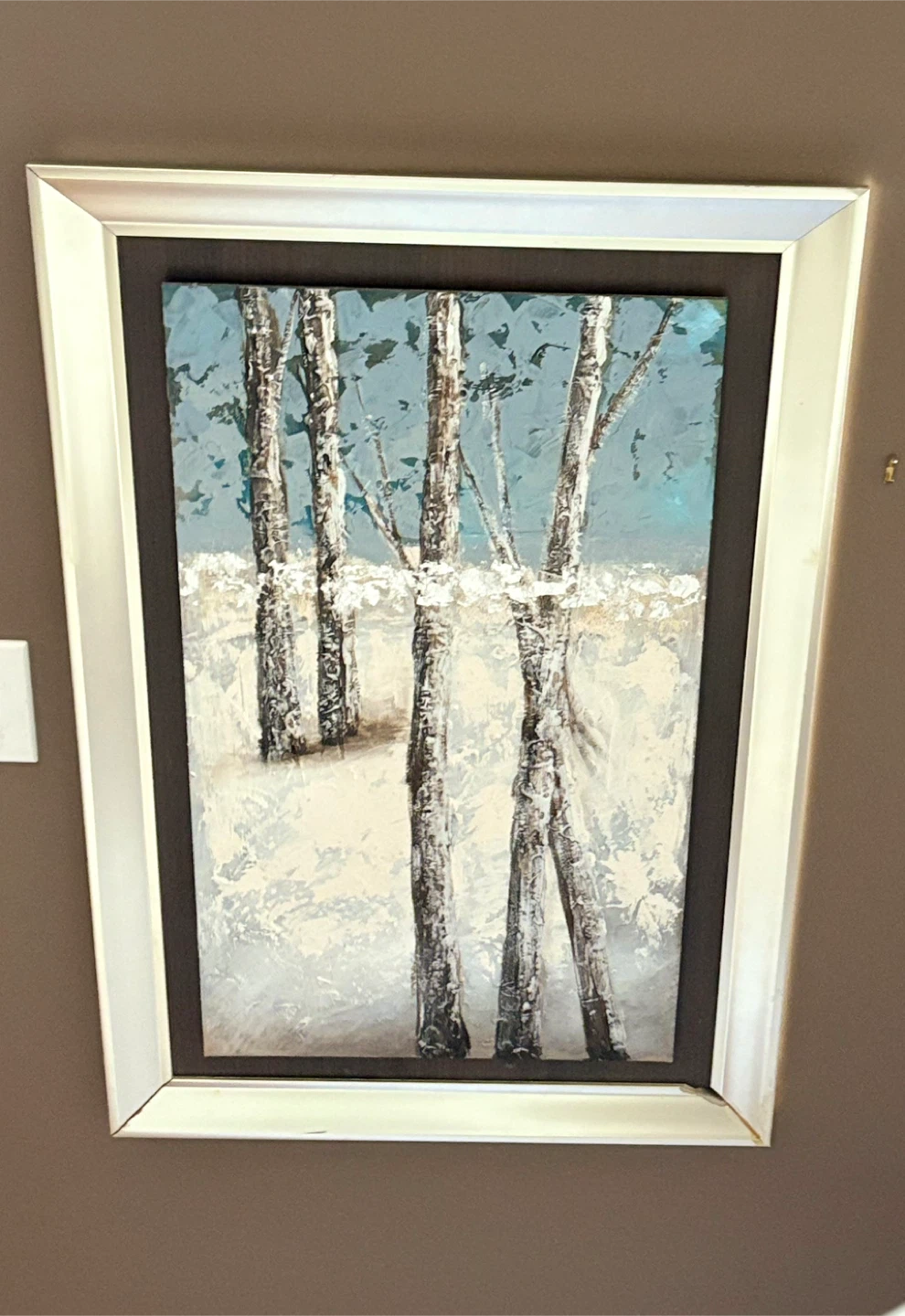 Framed Wall Art – Winter Trees - photo 2