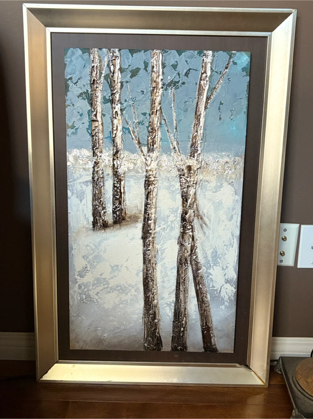 Framed Wall Art – Winter Trees