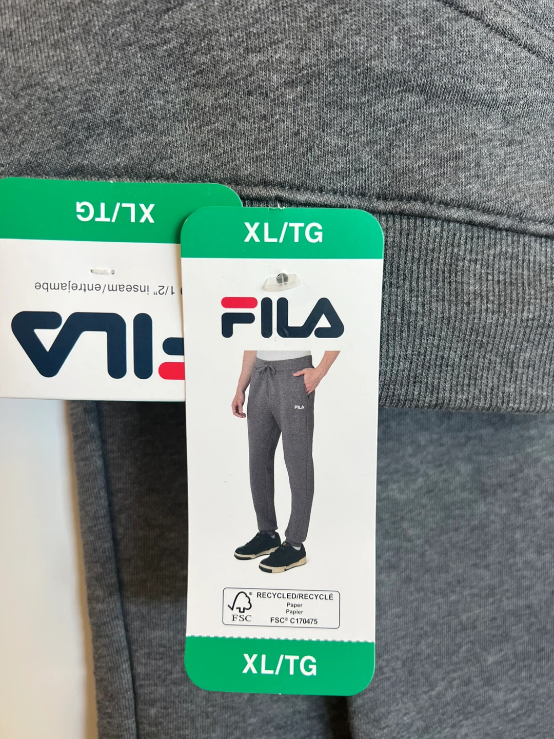 Fila Grey Sweatpants - XL/TG - New with Tags! - photo 2