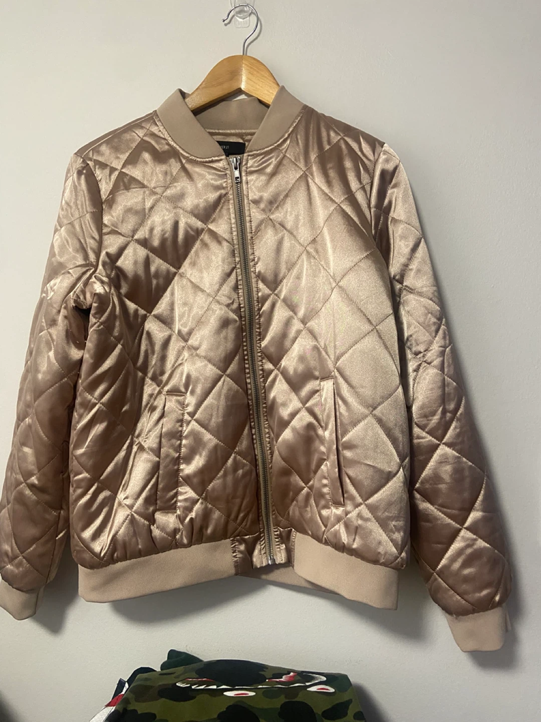 Forever 21 Quilted Bomber Jacket
