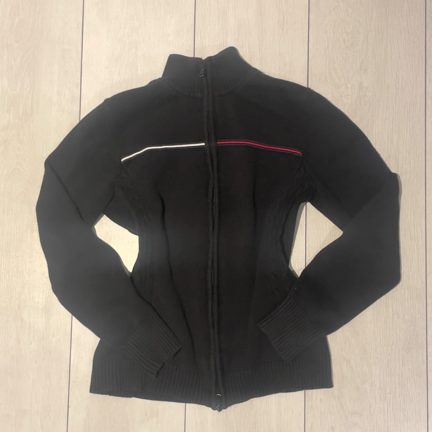 Tommy Hilfiger Black Zip-Up Sweater - Size M - photo 2
