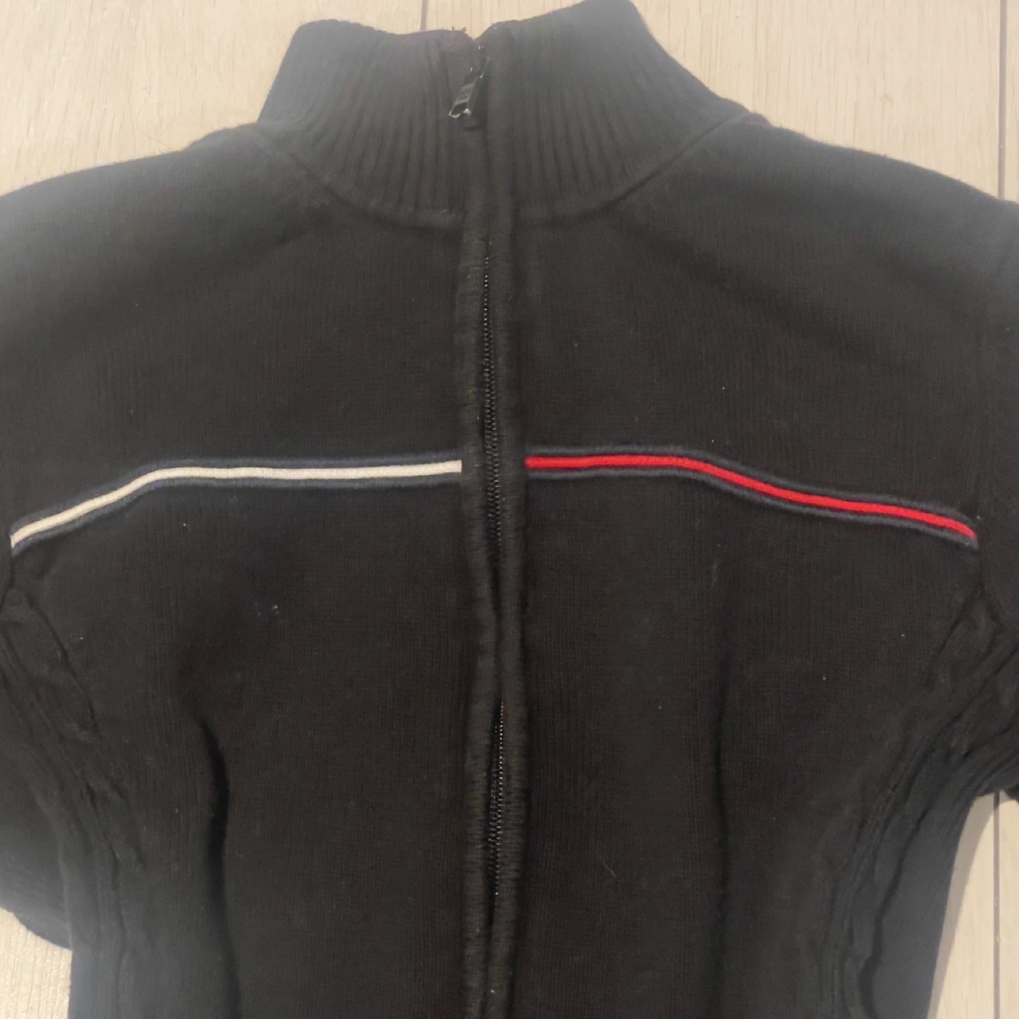 Tommy Hilfiger Black Zip-Up Sweater - Size M - photo 3