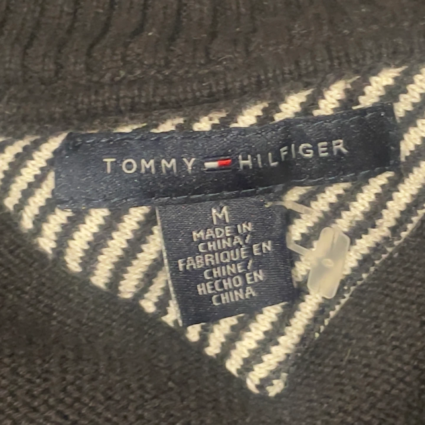 Tommy Hilfiger Black Zip-Up Sweater - Size M - photo 4