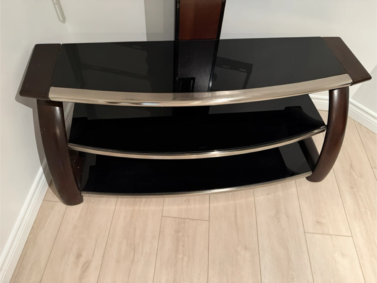 Black TV Stand with Mount - photo 2
